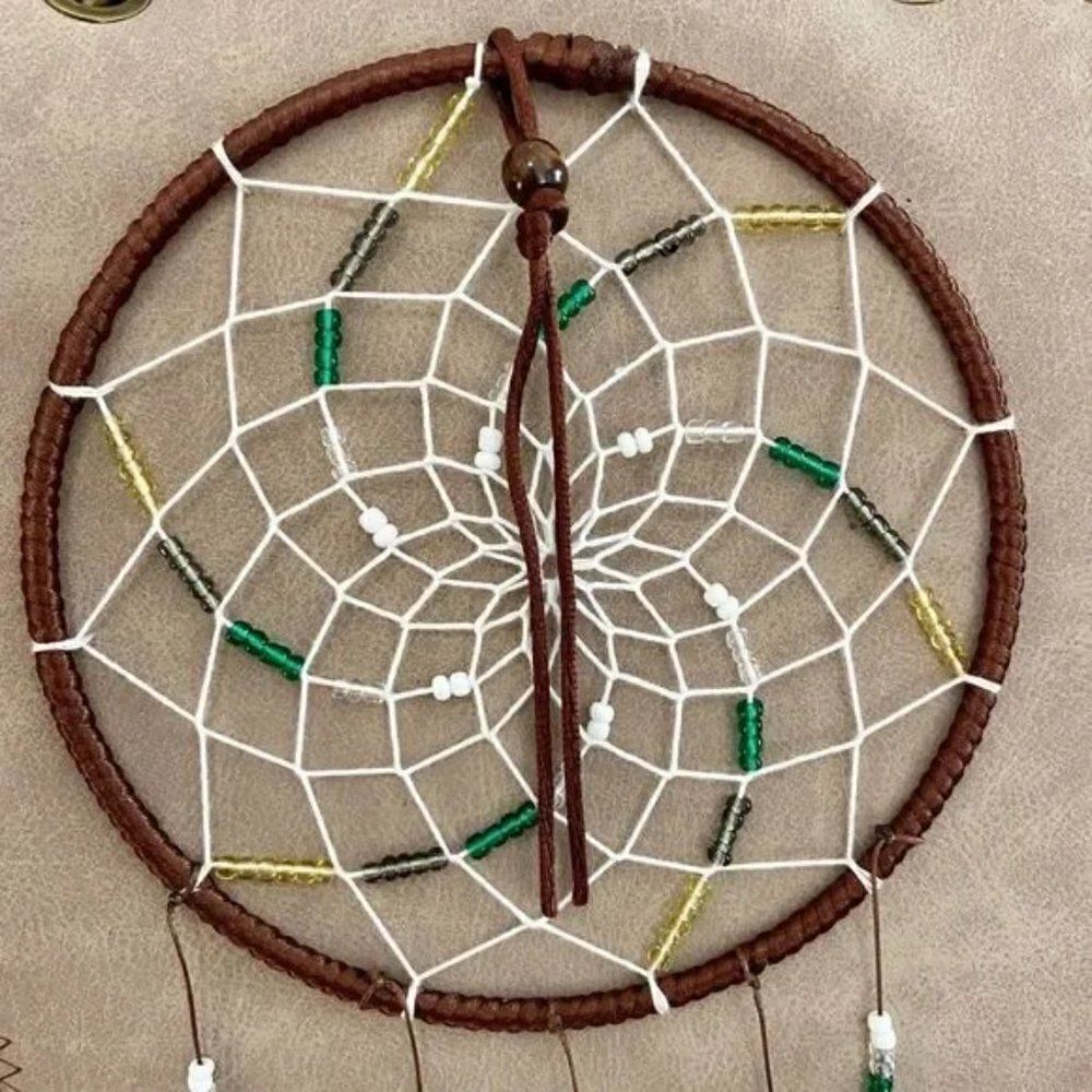 Boho Dreamcatcher Handbag Rustic Western Studded Shoulder Purse Bag - Picture 5 of 15